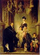 John Singer Sargent Portrait of the 9th Duke of Marlborough with his family Spain oil painting artist